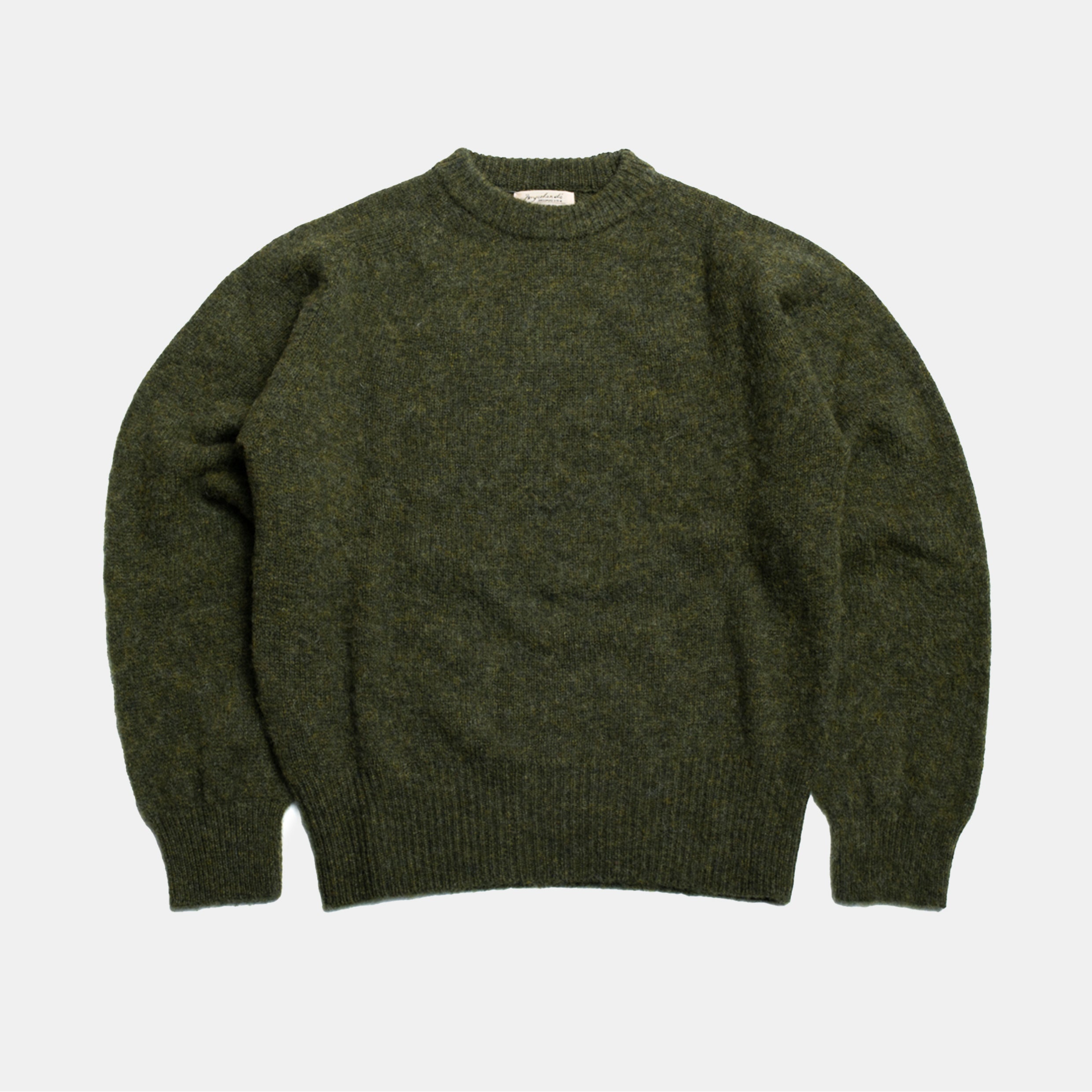 Shaggy Shetland Sweater Green – Bryceland's London