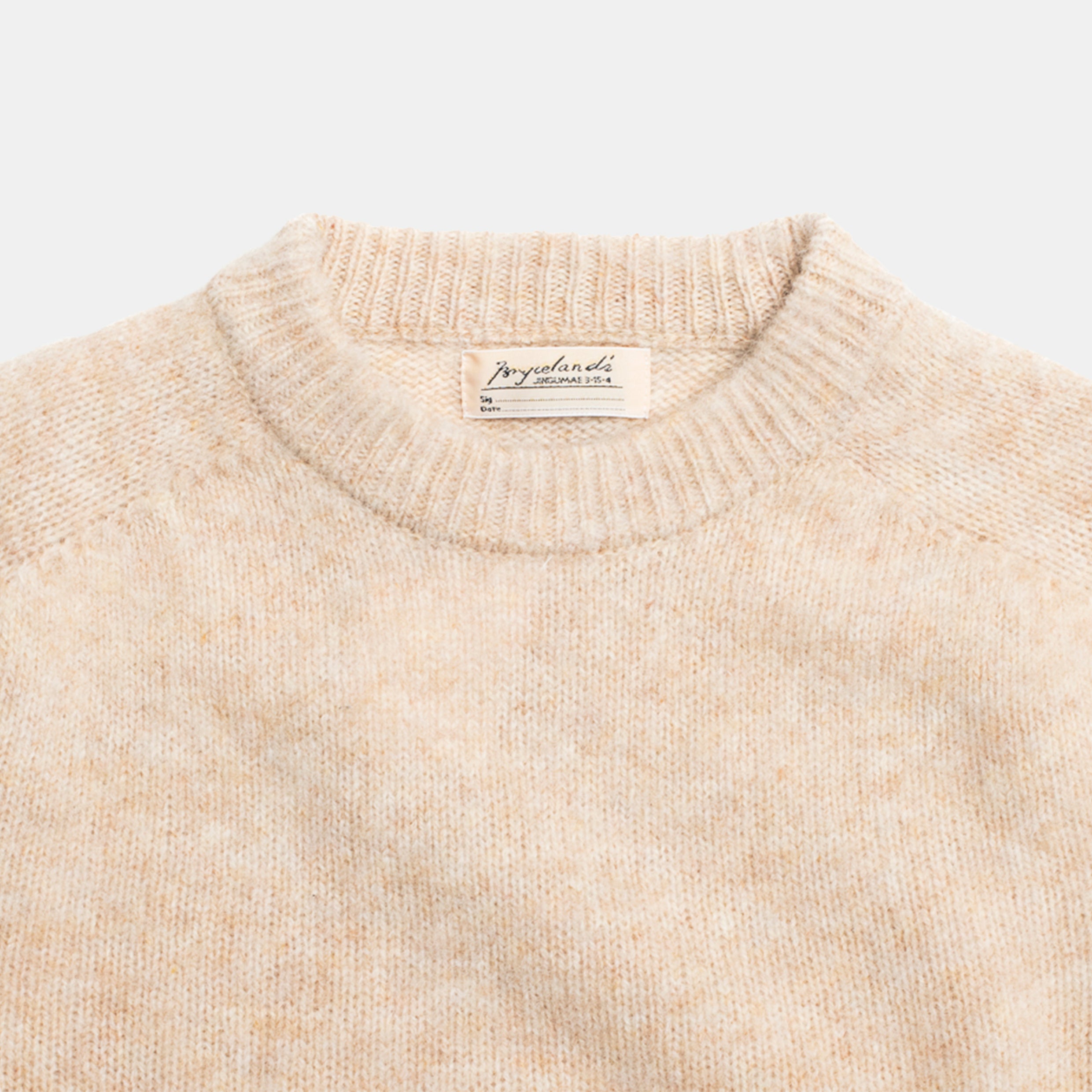Shaggy Shetland Sweater Oatmeal – Bryceland's London