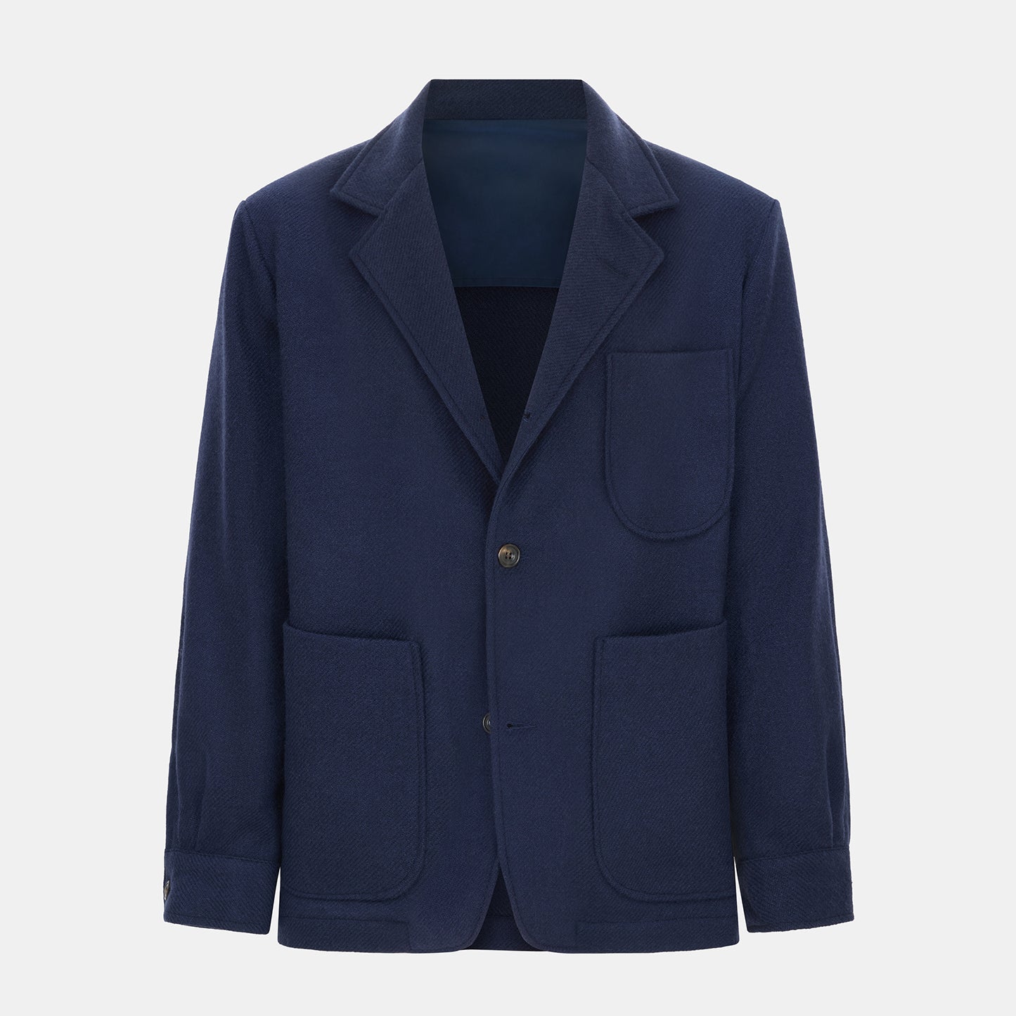 Easy Jacket Navy Shetland Tweed – Bryceland's London