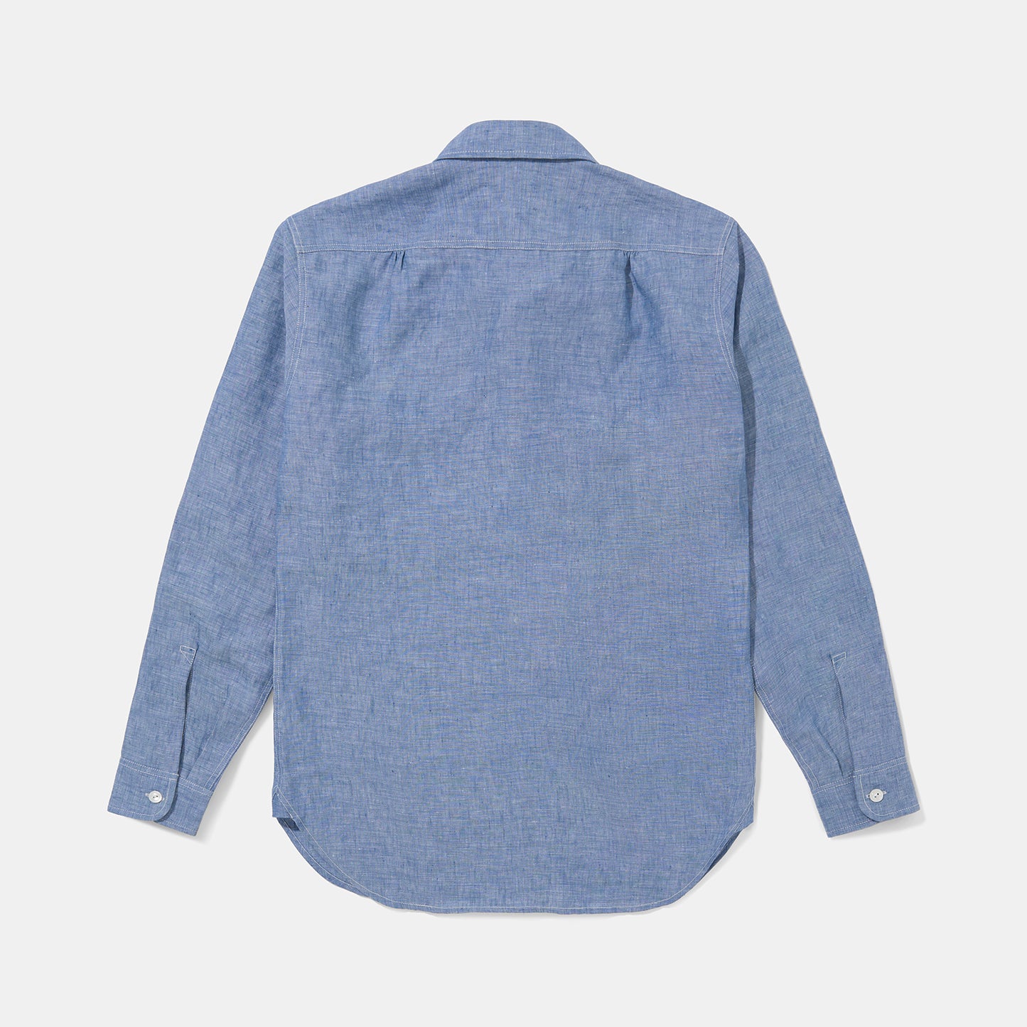 Teardrop Work Shirt Made-to-Order Linen Chambray – Bryceland's London