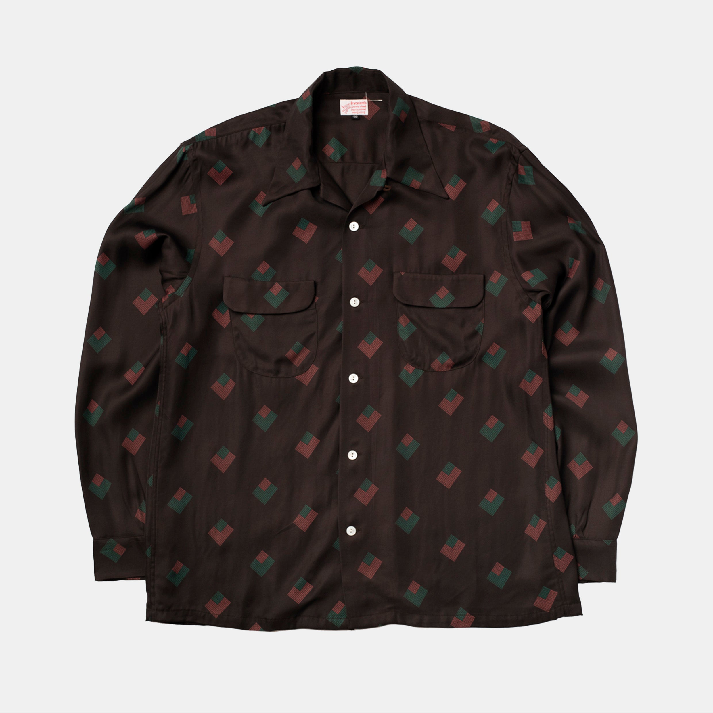 Rayon Shirt Diamond Brown – Bryceland's London