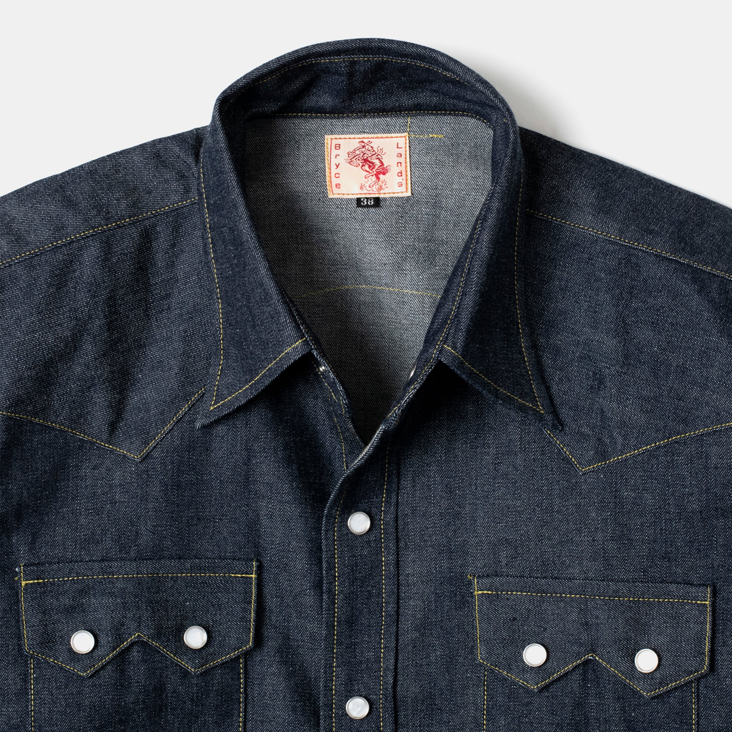 美品 BRYCELAND'S SAWTOOTH WESTERNER DENIM Sawtooth Westerner Shirt Denim | Bryceland's & Co. – Bryceland's