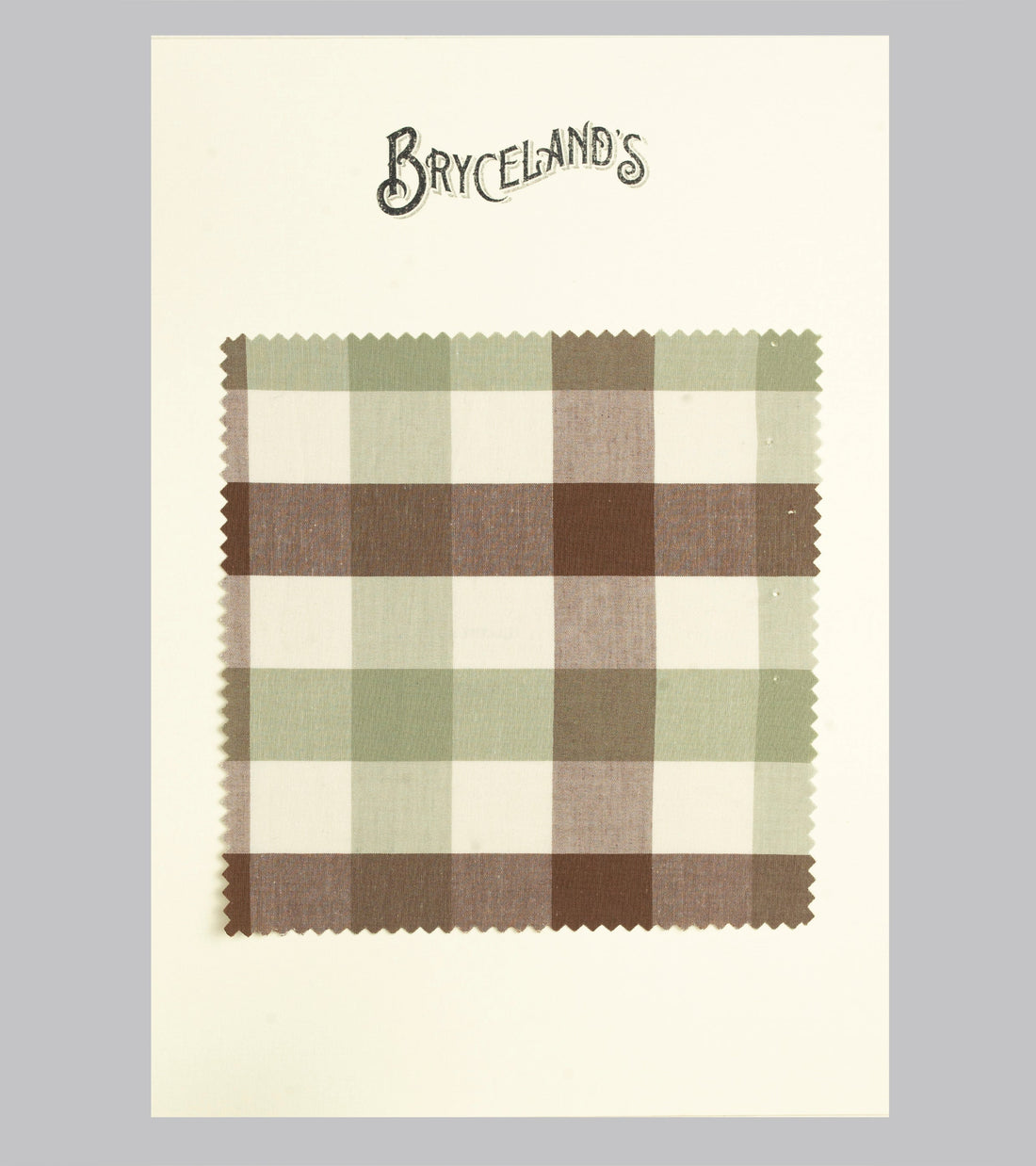 Bryceland's Sports Shirt Made-to-Order Olive/Brown