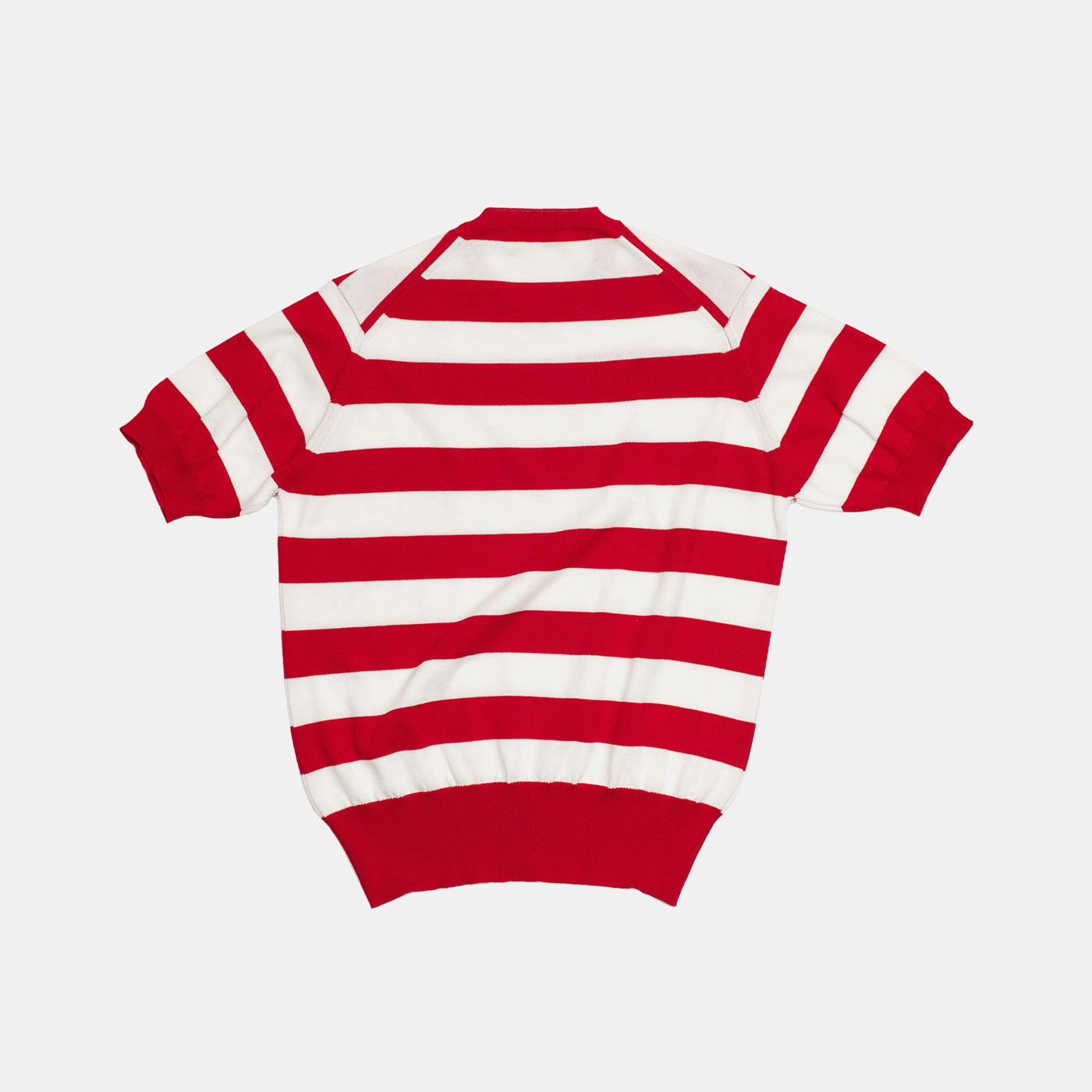 Cotton Short Sleeve ‘Skipper’ Tee Red Stripe