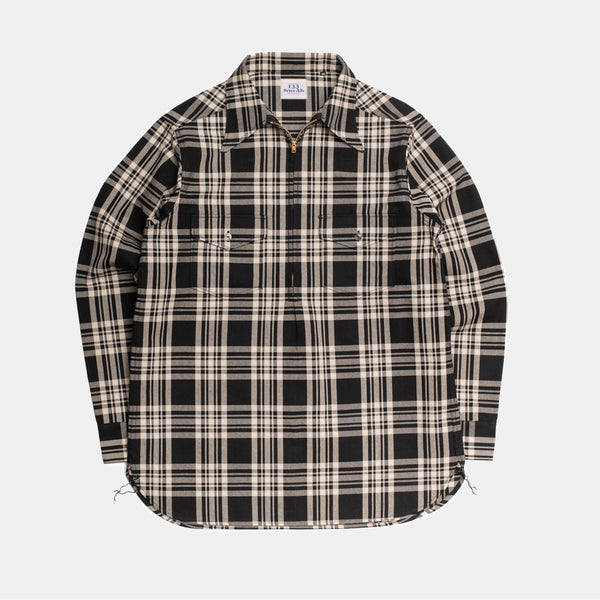 Half-zip Shirt Black Plaid – Bryceland's London