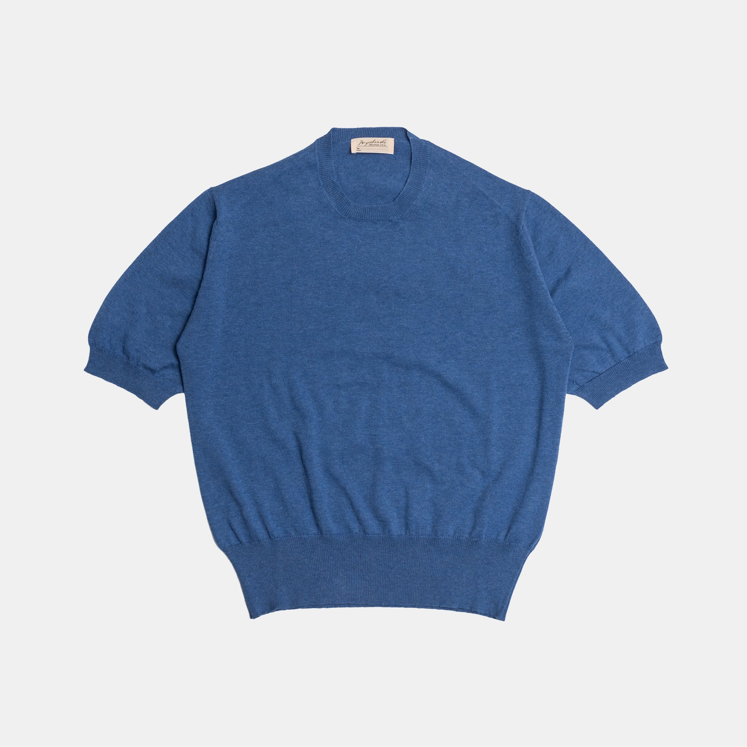 Cotton Short Sleeve ‘Skipper’ Tee Blue