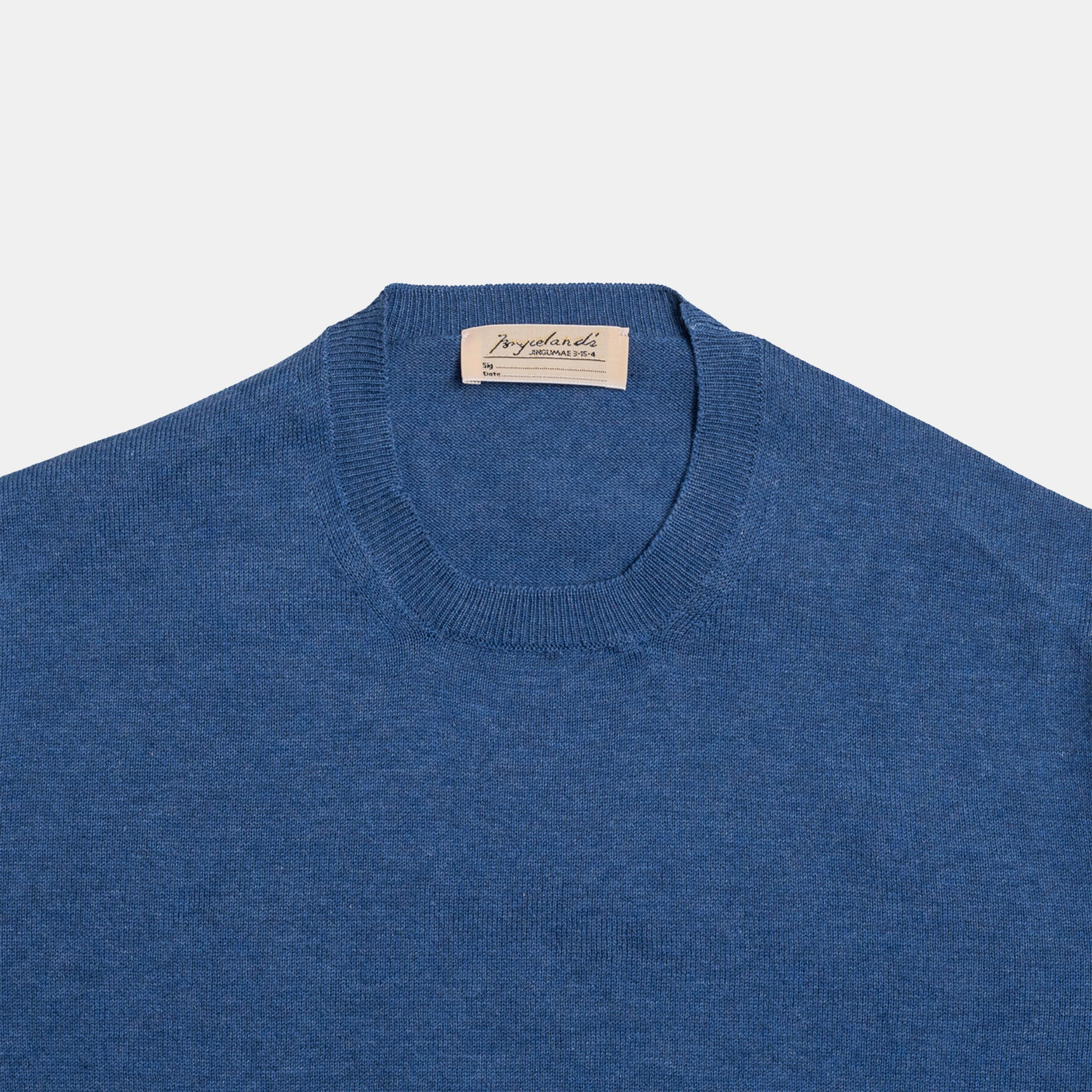 Cotton Short Sleeve ‘Skipper’ Tee Blue