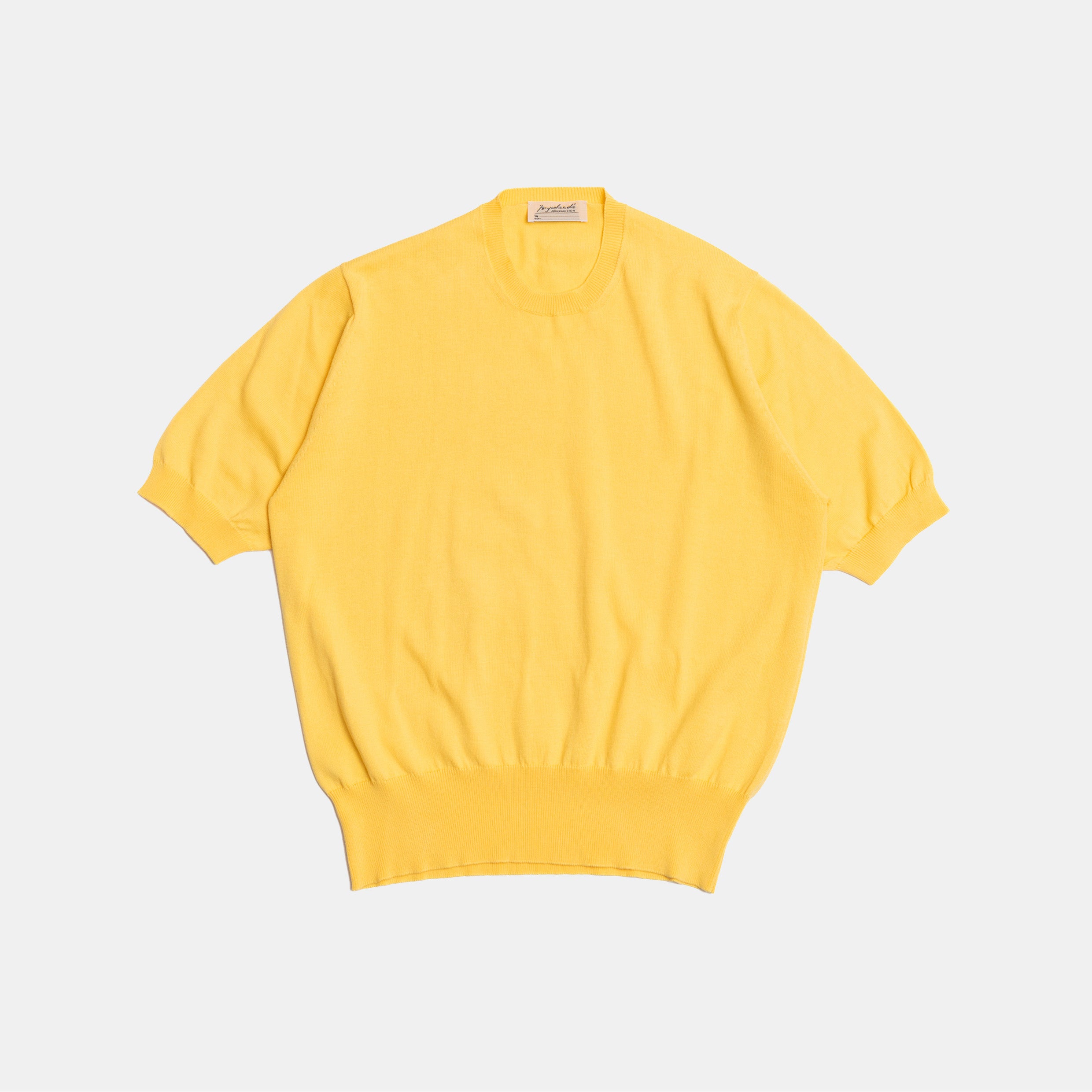 Cotton Short Sleeve ‘Skipper’ Tee Yellow