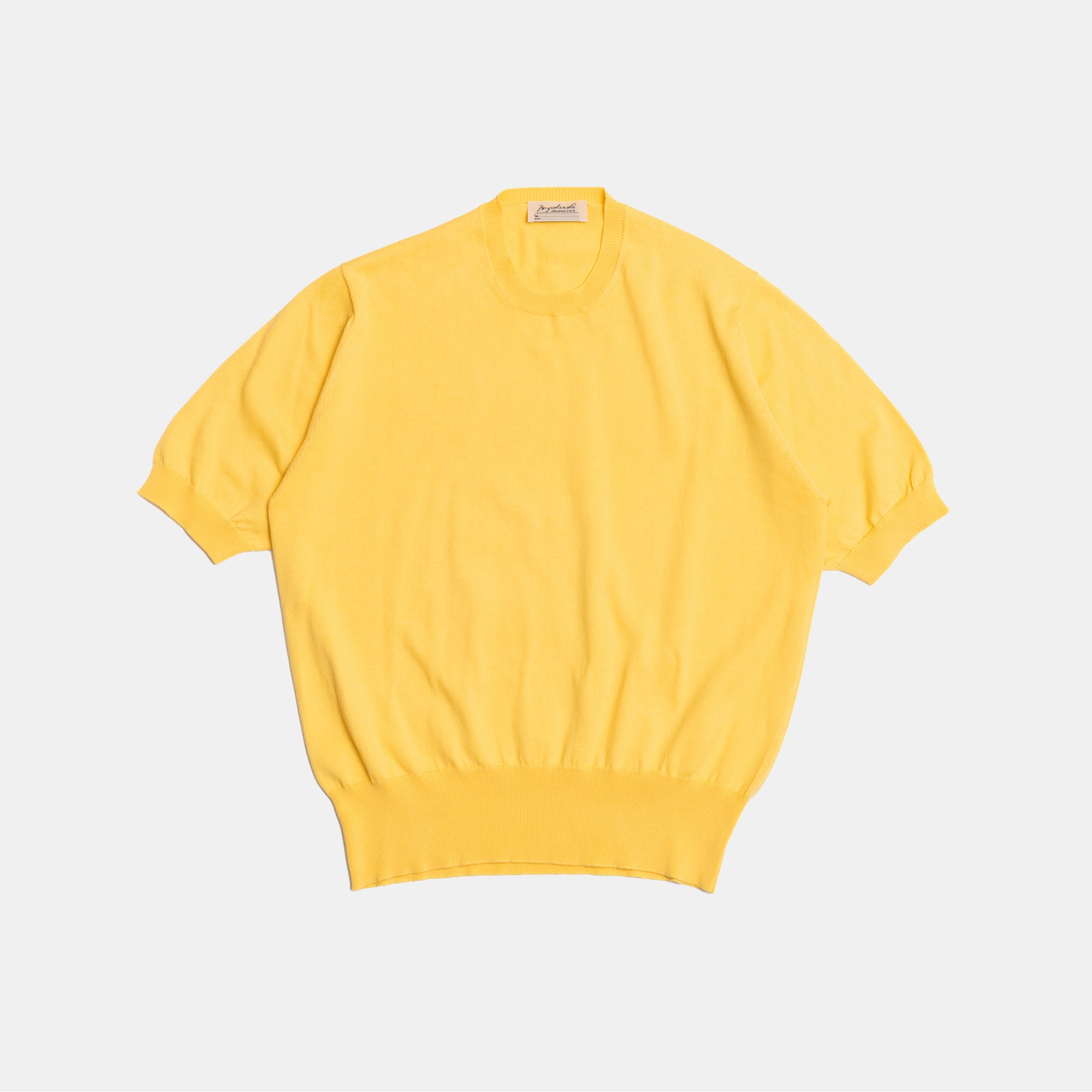 Cotton Short Sleeve ‘Skipper’ Tee Yellow
