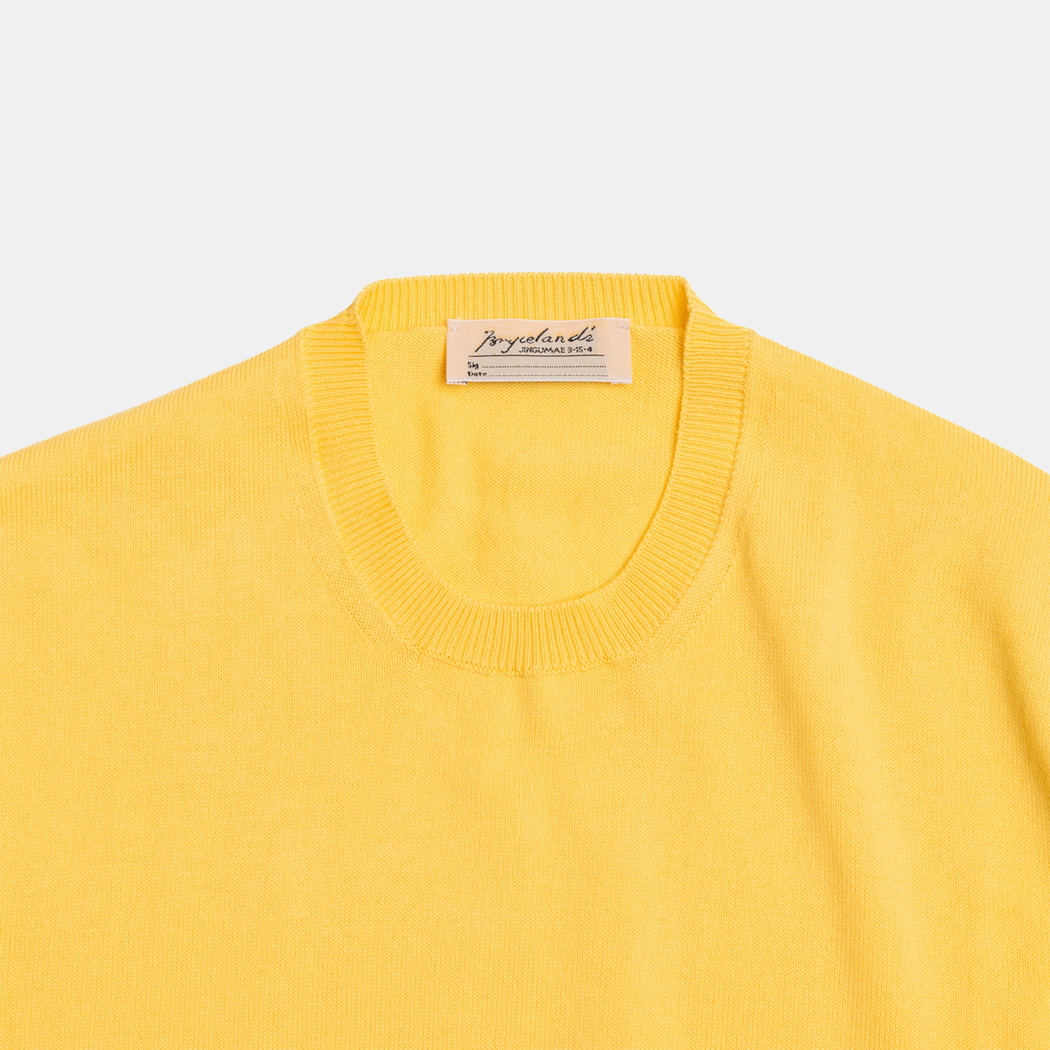 Cotton Short Sleeve ‘Skipper’ Tee Yellow