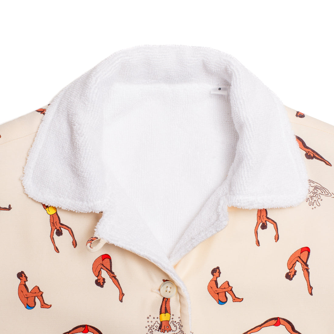 Emmeline cropped Towel shirt Diving