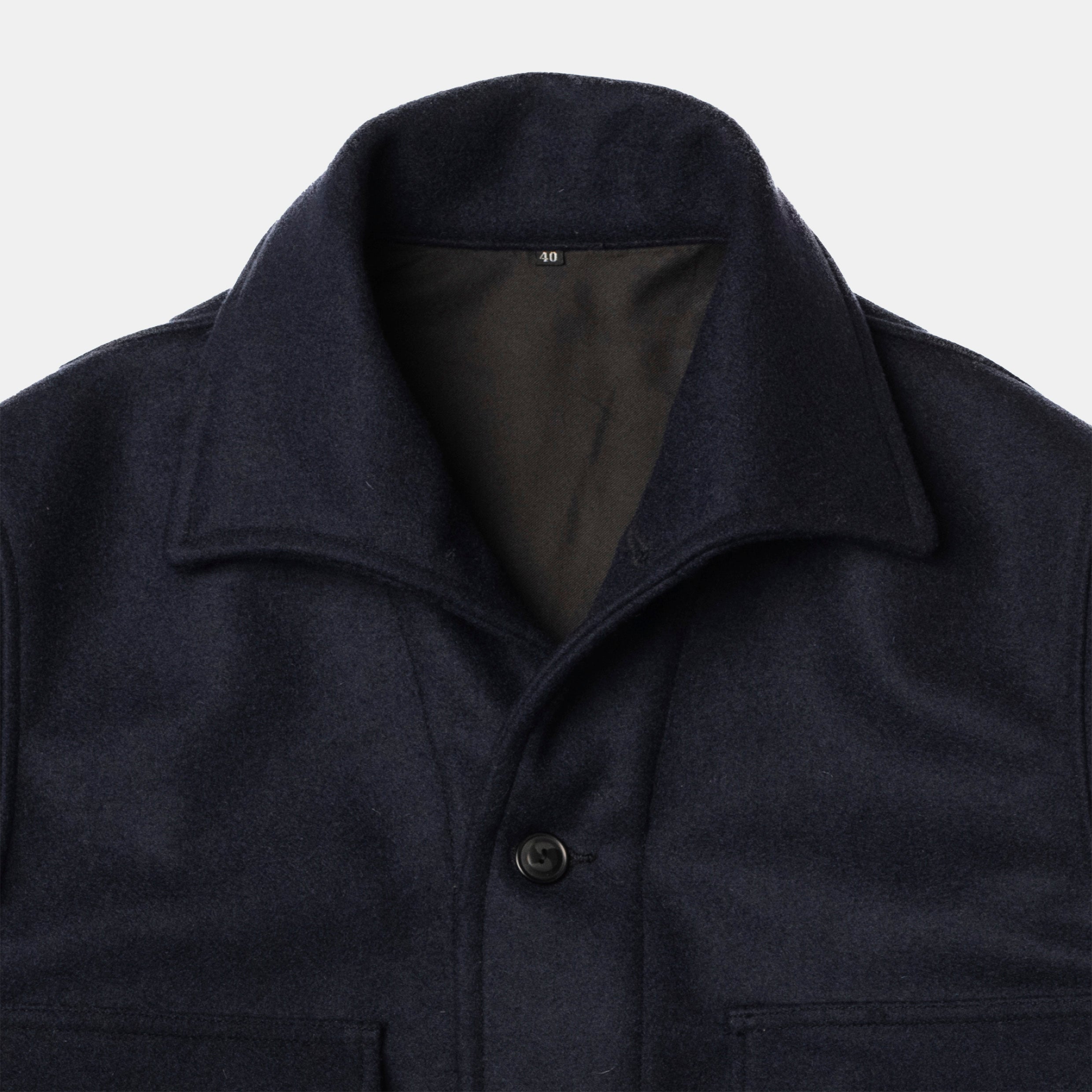 Hunting Jacket Navy Kersey Wool – Bryceland's London