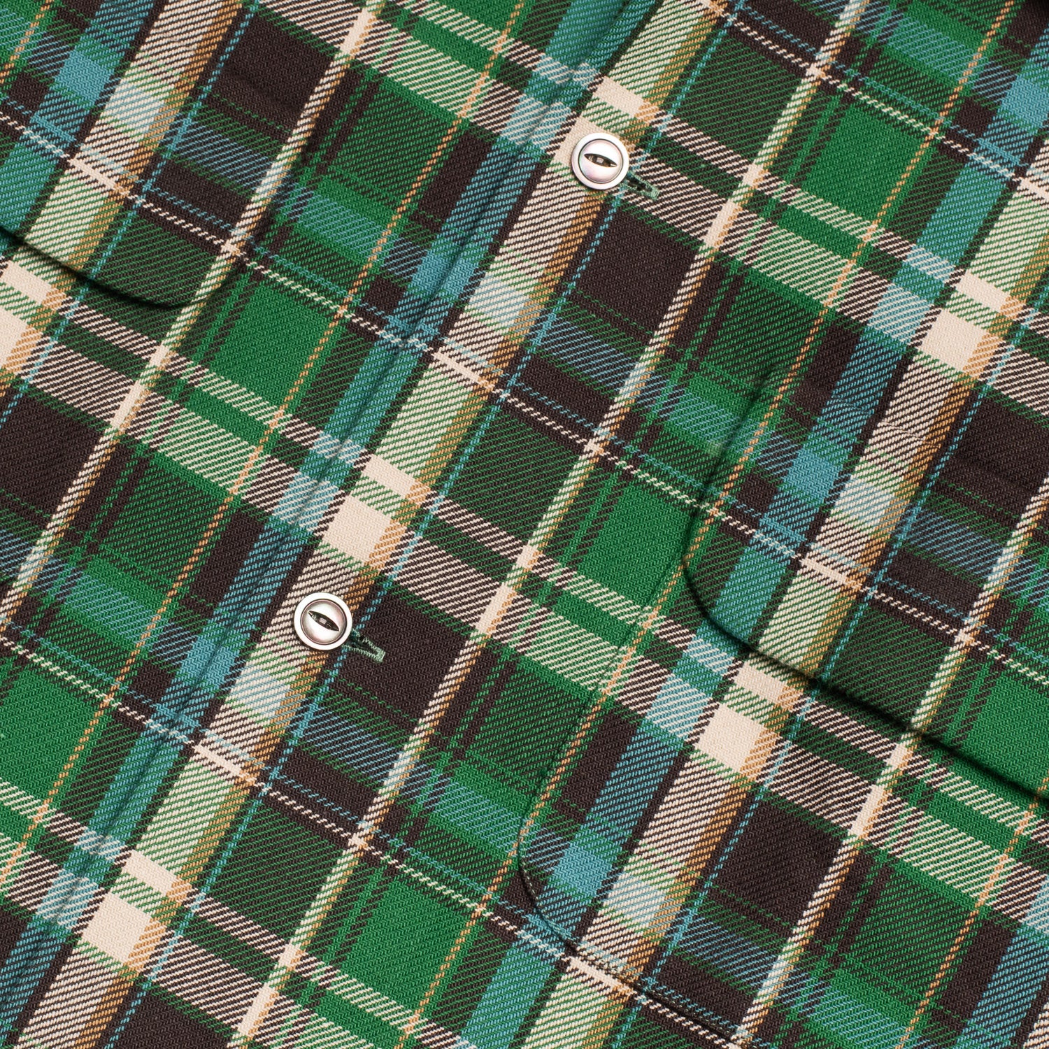 Cotton Sports Shirt Blue / Green Plaid – Bryceland's London