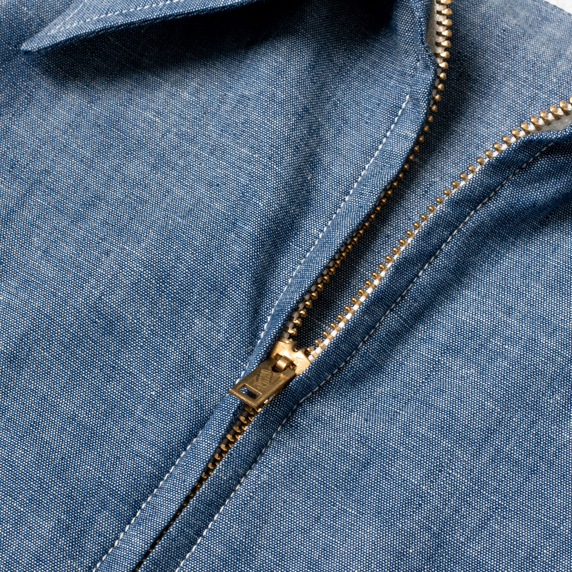 Half-zip Shirt Chambray – Bryceland's London