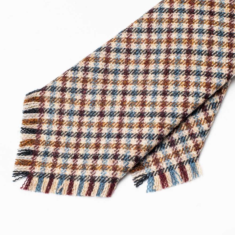 Bryceland’s Wool Camp Tie Burgundy Check