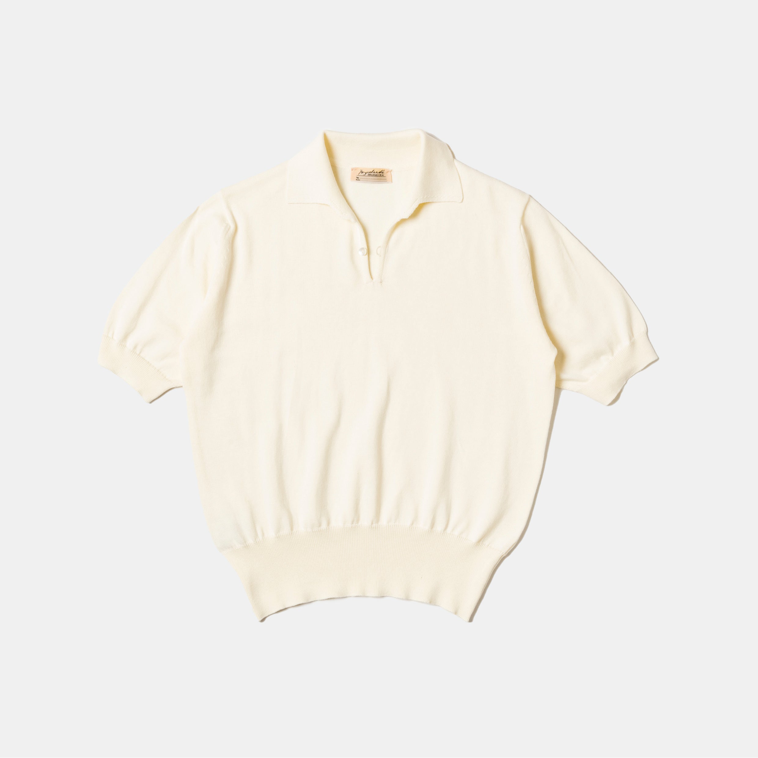 Cotton Short Sleeve 'Skipper' Polo Cream – Bryceland's London