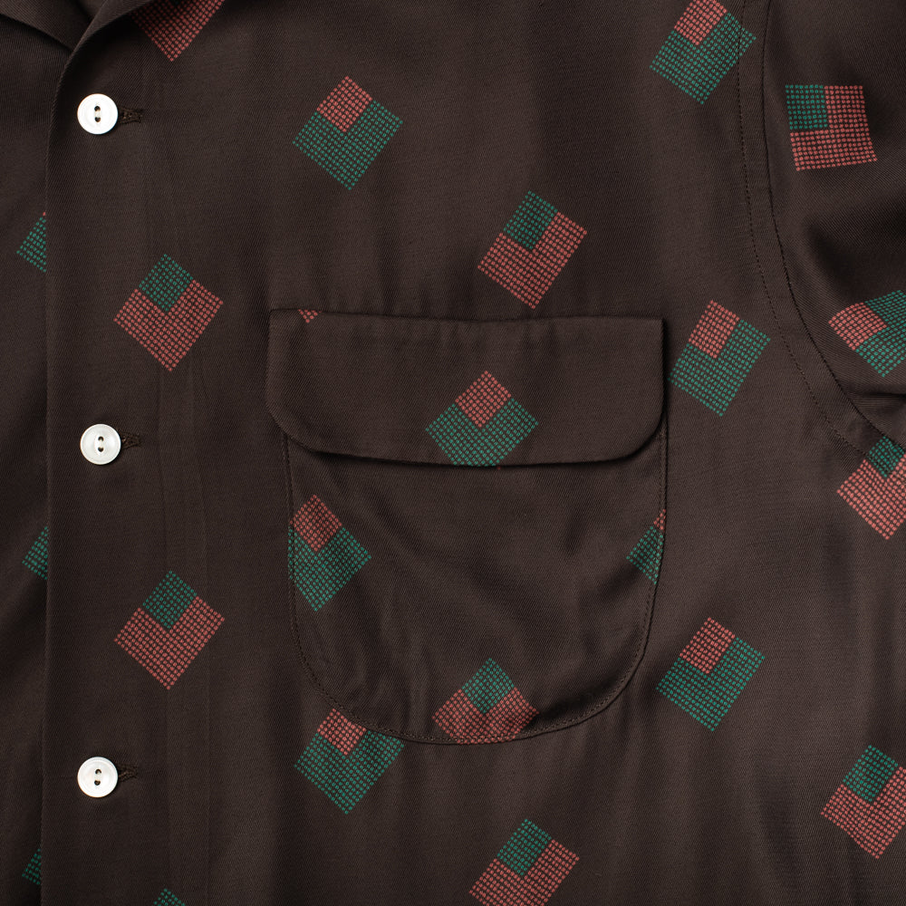 Rayon Shirt Diamond Brown – Bryceland's London