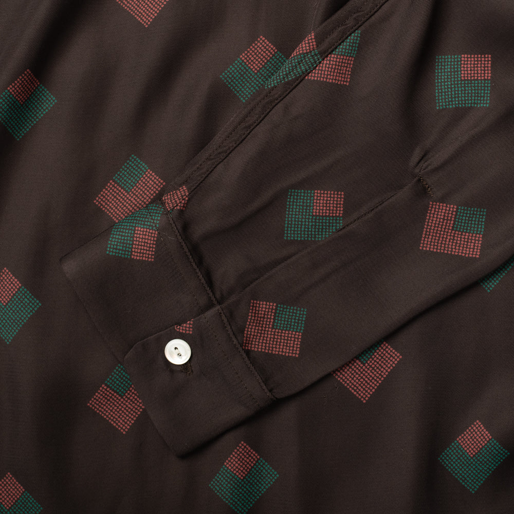 Rayon Shirt Diamond Brown – Bryceland's London