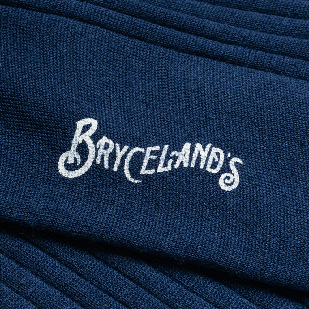 Bryceland's Pure Wool Socks Blue