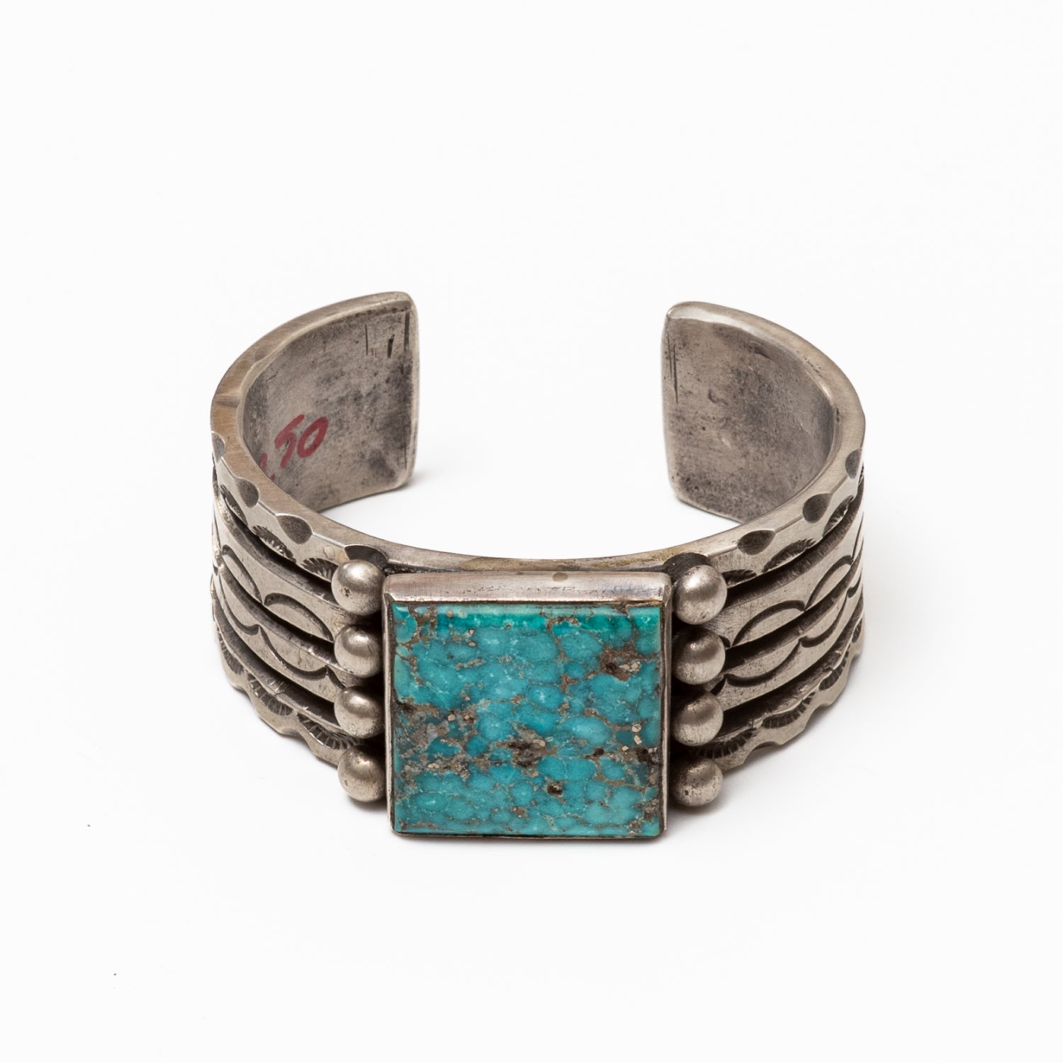 Red Rabbit Trading Co. Large Turquoise Split Shank Cuff