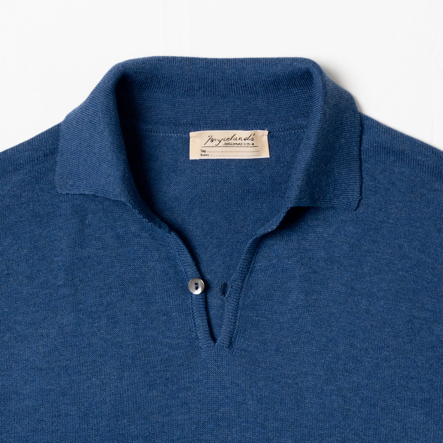 Bryceland's Cotton Short Sleeve ‘Skipper’ Polo Navy – Bryceland's London