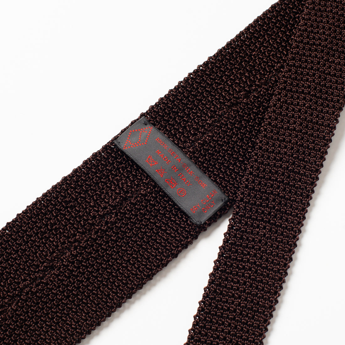 Bryceland’s Silk Knit Tie Dark Brown