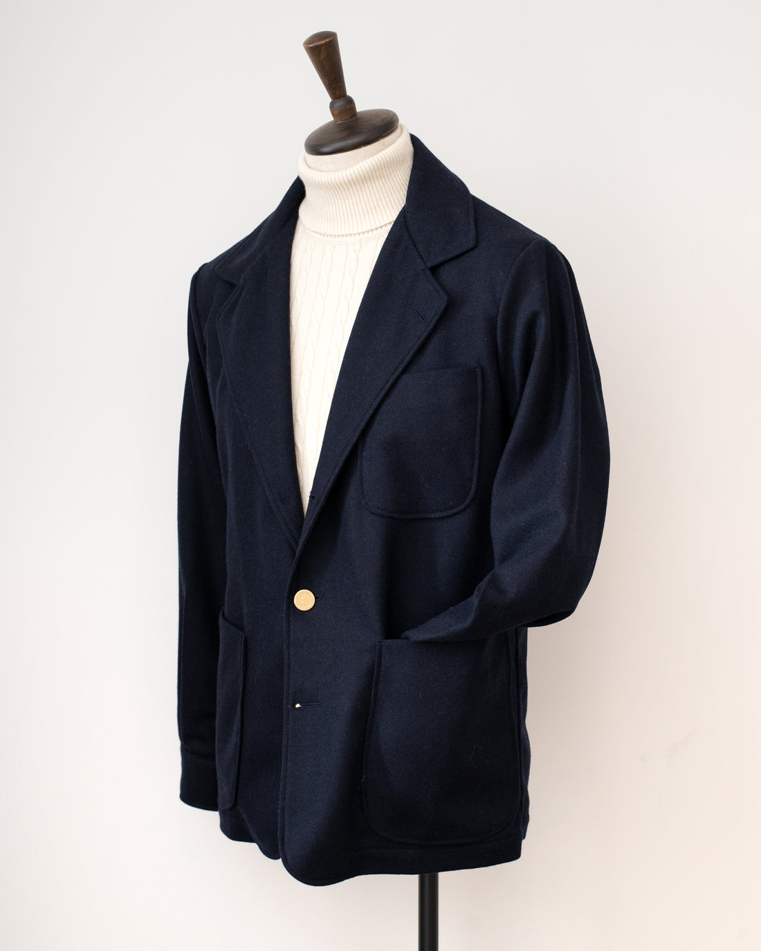 Bryceland’s Easy Jacket Navy Tweed